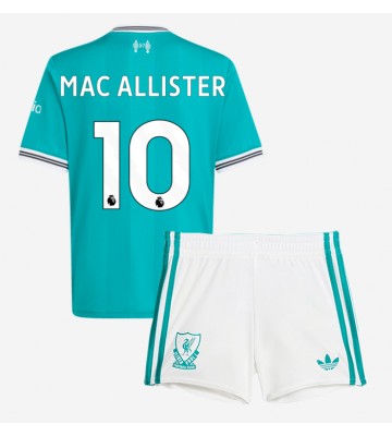 Liverpool Alexis Mac Allister #10 Tredjetrøje Børn 2025-26 Kortærmet (+ Korte bukser)
